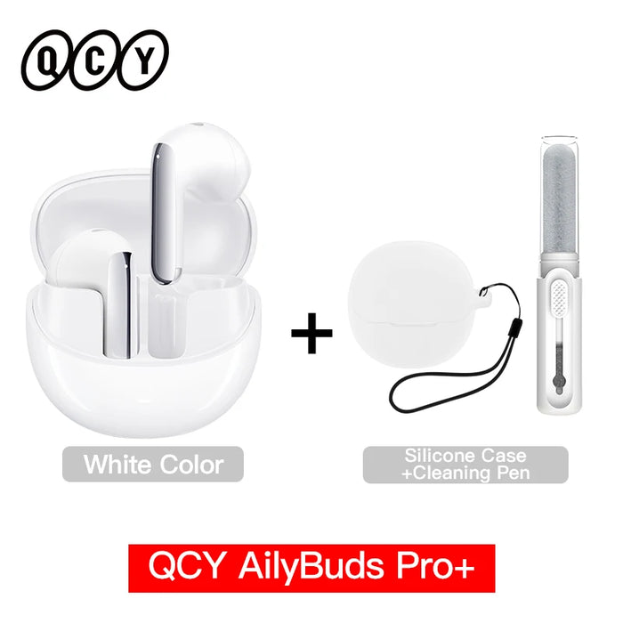 QCY HT10 AilyBuds Pro+ ANC Wireless Earphone Hi-Res Audio with LDAC Bluetooth 5.3 Earbuds 6 Mic AI HD Call Multipoint Connection