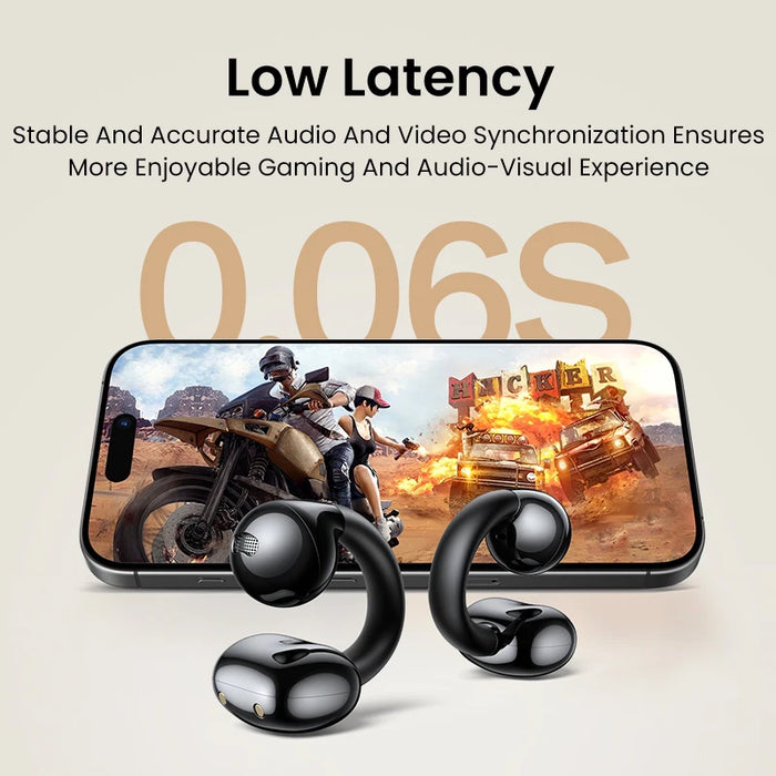 ជម្រើស UGREEN HiTune S3 Open Ear Clip Wireless Earbuds Bluetooth Sports Earphones កាសស្តាប់ត្រចៀកក្នុងមីក្រូហ្វូនជាមួយ Earhooks &amp; Ear Hook