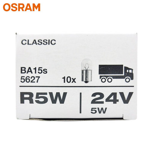 OSRAM 24V R5W 5W Truck Standard Interior Light License Plate Lamps Original Auto Turn Signal Bulbs 5627 Wholesale (10pcs)