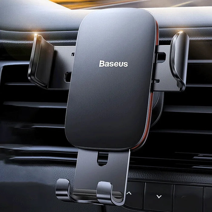 Baseus Metal Car Phone Holder Sucker for Car Air Vent Mount Phone Stand for iPhone Samsung Metal Gravity Mobile Phone Holder