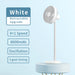 JISULIFE Desk Fan 8000mAh Portable Rechargeable Fan 5 Speeds Silent Table Fan for Home Office Mini Ventilador Portatil Fans timed fan white