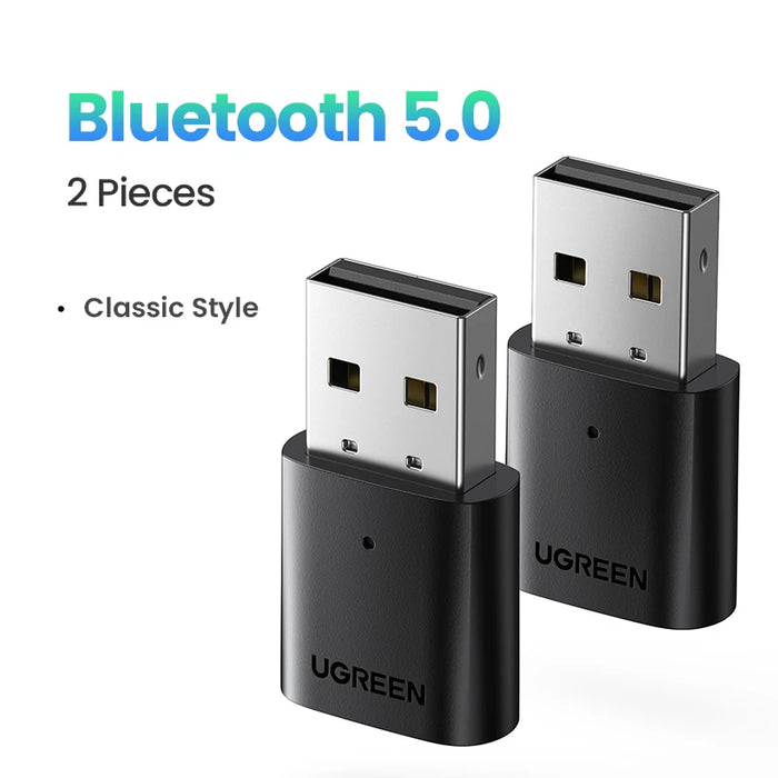 អាដាប់ទ័រ UGREEN Bluetooth 5.0 សម្រាប់ PC USB Bluetooth 5.0 Receiver Dongle Wireless Computer Adapter For Mouse Keyboard Win 11/10/8.1