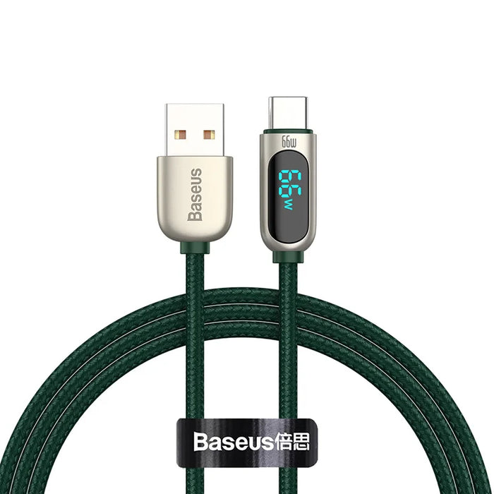 Baseus 66W USB Cable 6A Fast Charging Charger Wire Cord For Huawei P40 LED Data USB C Phone Cable  For Xiaomi Mi 10 Samsung S2