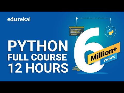 Python Full Course - 2024 | Python Tutorial for Beginners [2024] | Edureka