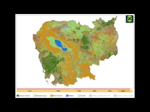 Forest Cover Change Animations, Kindom of Cambodia (1973 - 2013)