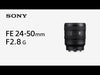 Sony | FE 24-50mm F2.8 G | Sony | α Lens