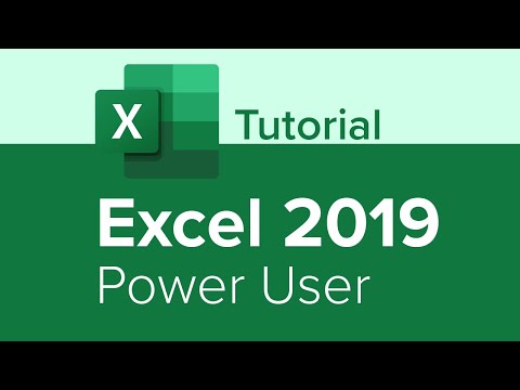Excel 2019 Power User Full Course