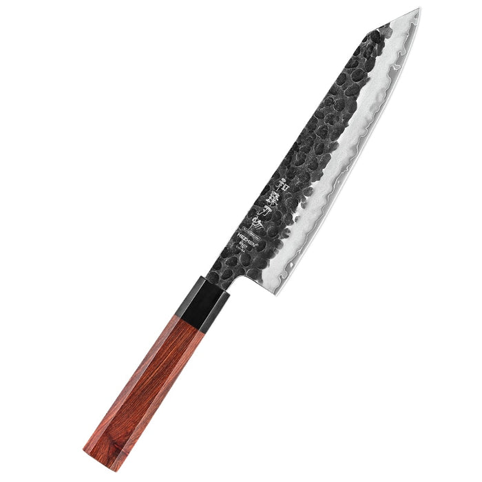 HEZHEN Retro Series Chef Knife Three-layer Composite Steel Stainless Steel Red Wood Handle Kitchen Cooking Knives chef knife China