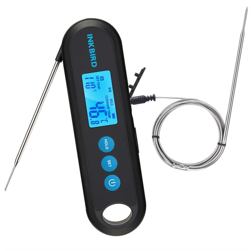 INKBIRD 2 Sec Readout Digital Backlight Kitchen Cooking Thermometer &amp;2 External Probe BBQ Oven Meat Thermometer For Mike Candy China 1 External Probe