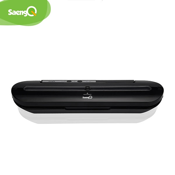 saengQ Best Food Vacuum Sealer 220V/110V Automatic Commercial Household Food Vacuum Sealer Packaging Machine Include 10Pcs Bags China black