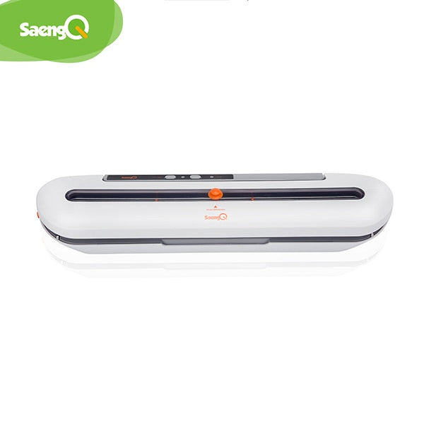 saengQ Best Food Vacuum Sealer 220V/110V Automatic Commercial Household Food Vacuum Sealer Packaging Machine Include 10Pcs Bags China gray