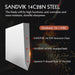 HEZHEN 3PC Kitchen Knife Set Chef Santoku Paring Knives Master Series Sandvik Steel Beautiful Gift Box