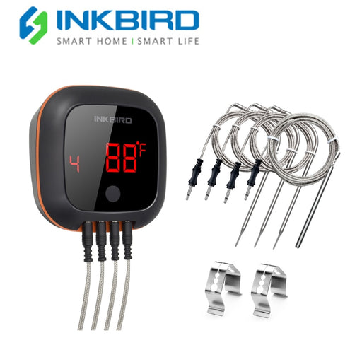 INKBIRD Digital Home Cooking Barbecue Thermometer IBT-4XS Meat Thermometer Bluetooth Connect Free App for Party Oven Smoke Grill