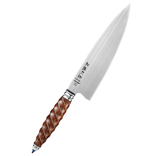 HEZHEN 8.5 Inches Chef Knife BÖHLER M390 Powder Steel North America Desert Ironwood Handle Kitchen knives White China