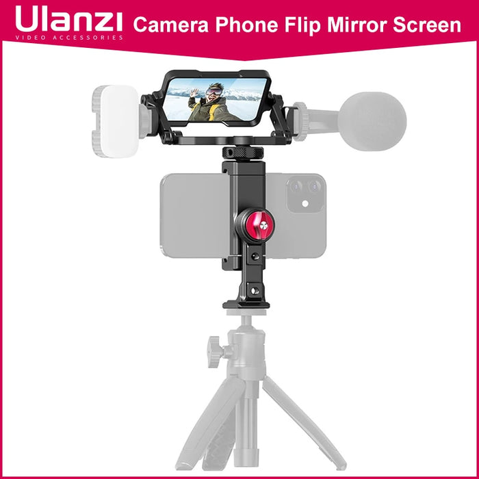 Ulanzi PT-14 Camera Periscope Flip Mirror Screen Vlog Selfie Bracket Universal for iPhone 13 Pro Max Samsung Smartphone Video