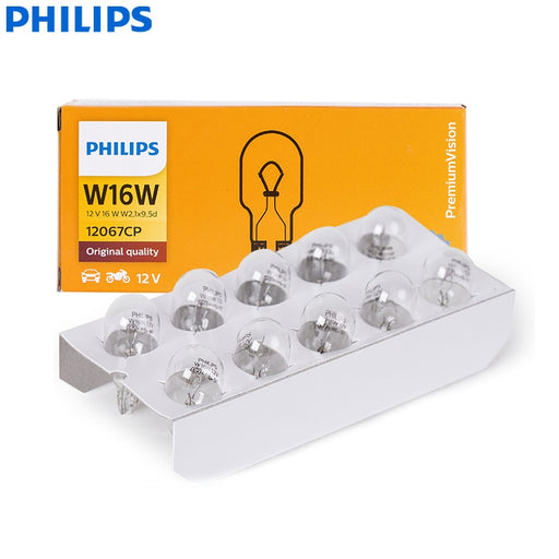 Philips T15 T16 W16W 921 12V 16W Vision Original Car Reverse Bulb Brake Lamp Standard Signals Rear Light 12067CP Wholesale 10pcs Default Title