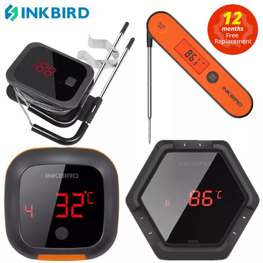 INKBIRD BBQ Series IBT-2X 4XS 4XC 6XS 1P Kitchen Utensil Outdoor Cooking Tool for Kitchen Grilling Oven Smart Home Camping Tools