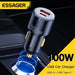 Essager PD 100W 66W Car Charger Fast Charging Quick Charger QC PD 3.0 For iPhone 14 Type C USB Car Charger For Samsung Huawei