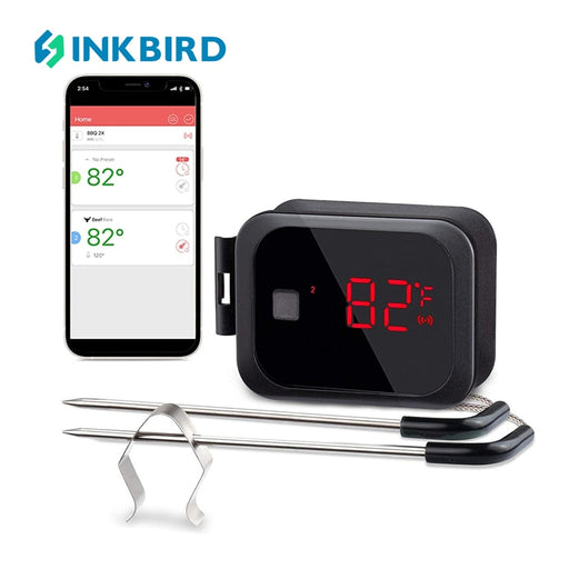 INKBIRD IBT-2X Portable Digital Meat Thermometer BBQ Kitchen Cooking Thermometer With Probe Timer Backlight Oven Thermometer