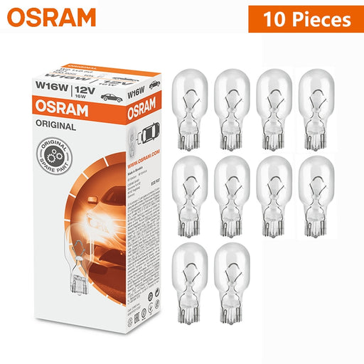 OSRAM Original W16W 921 12V 16W Car Standard Turn Signal Light Fog Reverse Lamps OEM Auto Rear Indlcator Bulbs Wholesale 10pcs Default Title