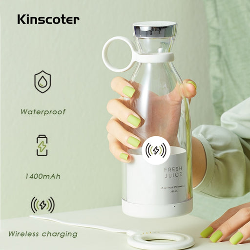 KINSCOTER Portable Electric Juicer Cream Smoothie Blender Bottle Mixer Fruit Clipper Machine Fruit Shaker Drop Shipping