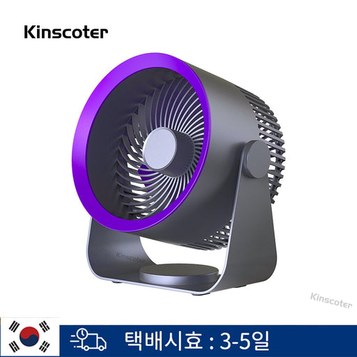 KINSCOTER USB Charging Table Fan Wall Mounted Hanging Ceiling Fan 3 Speed Adjustable For Home Room Office Air Cooler Fan