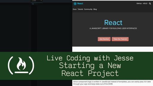 Jesse Builds a React Project Live
